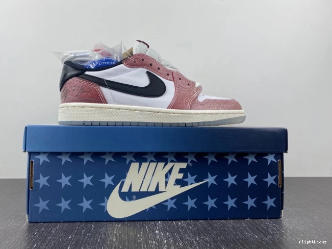 ROOM TROPHY X LOW 'RED OG 1 AIR FN0432-017 BLACK' JORDAN 1203